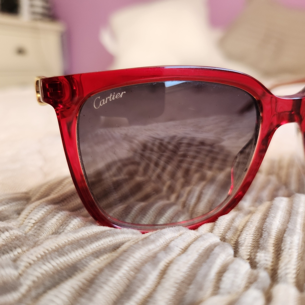Cartier Red Sunglasses for Women